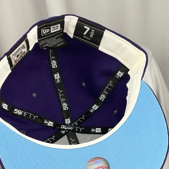 New 7 5/8 Houston Astros New Era 5950 Cooperstown Fitted Baseball Hat - Picture 3 of 3